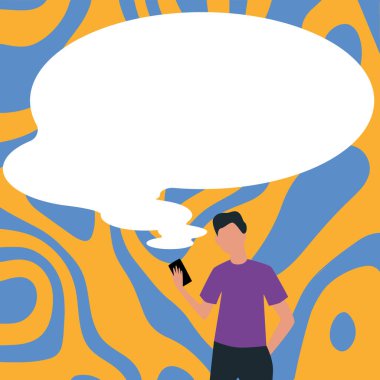 Konuşma Baloncuğuyla Çizim Yeni Duyuruyu Gösteriyor.