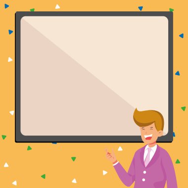 Eğitmen Kupa Tutarken İşaret Çubuğu Çizer.