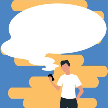 Konuşma Baloncuğuyla Çizim Yeni Duyuruyu Gösteriyor.