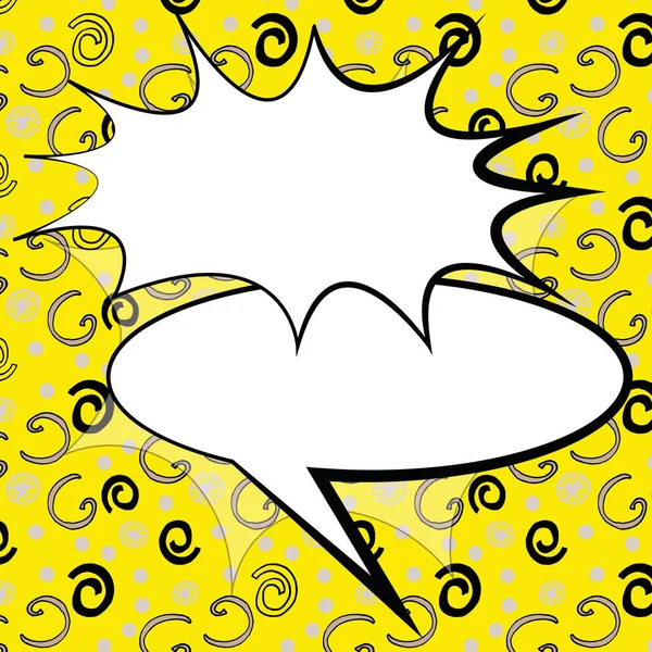 Comic Speech Bubble Bang Shape Representing Social Media Messaging — Image vectorielle