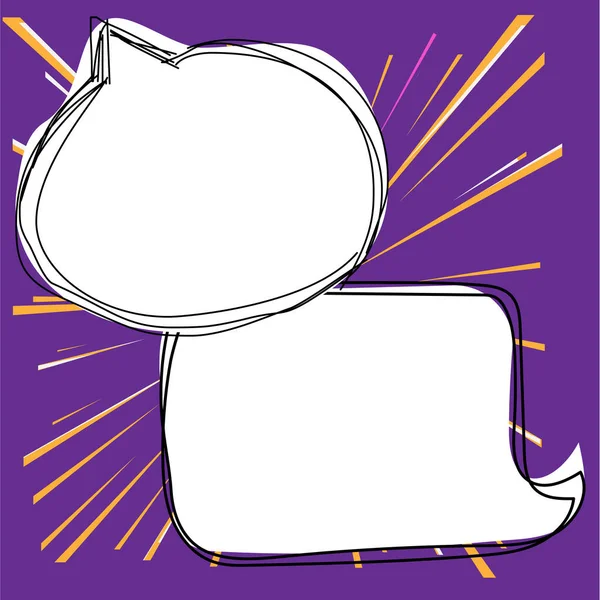 Comic Speech Bubble Bang Shape Representing Business Promotion — Wektor stockowy
