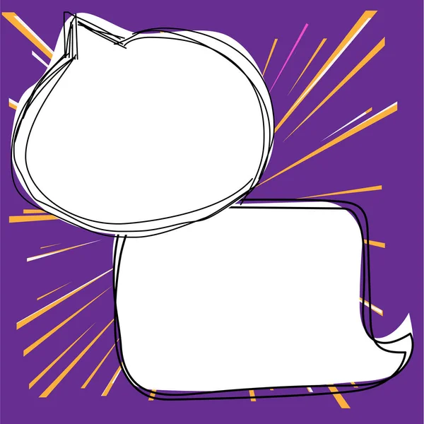 Comic Speech Bubble Bang Shape Representing Business Promotion — Vettoriale Stock