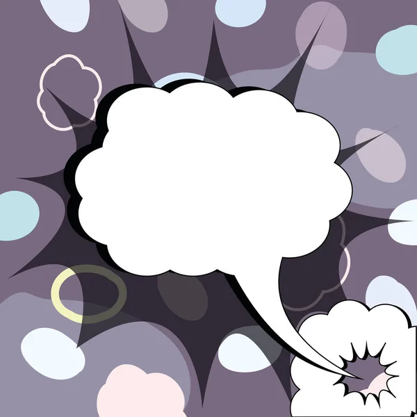 Comic Speech Bubble Bang Shape Representing Social Media Messaging — Vetor de Stock