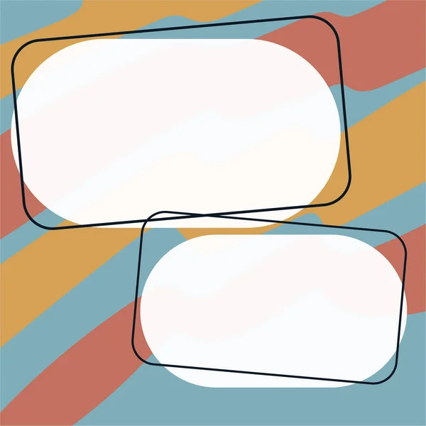 Design Drawing Some Comic Frames Background Speech Bubbles — Vettoriale Stock