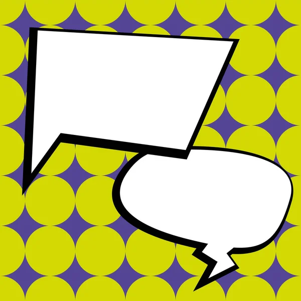 Design Drawing Some Comic Frames Background Speech Bubbles — Wektor stockowy