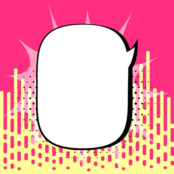 Comic Speech Bubble Bang Shape Representing Social Media Messaging — Stockvector