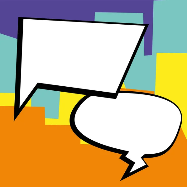 Design Drawing Some Comic Frames Background Speech Bubbles — Stockvector