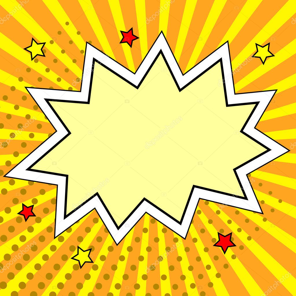 Design Drawing Of Some Comic Frames As Background With Speech Bubbles