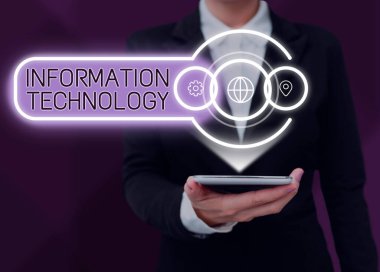 Esin Bilgi Teknolojisi ve İş Fikri 'ni gösteren metin İletiyi Kaydetmek için Sistemleri kullan