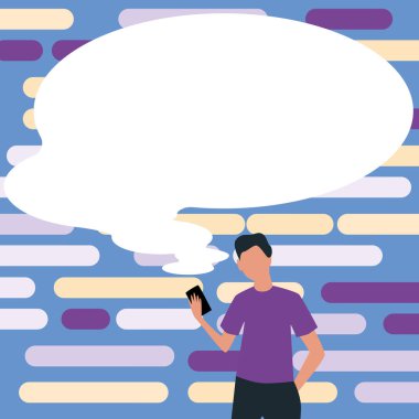 Konuşma Baloncuğuyla Çizim Yeni Duyuruyu Gösteriyor.