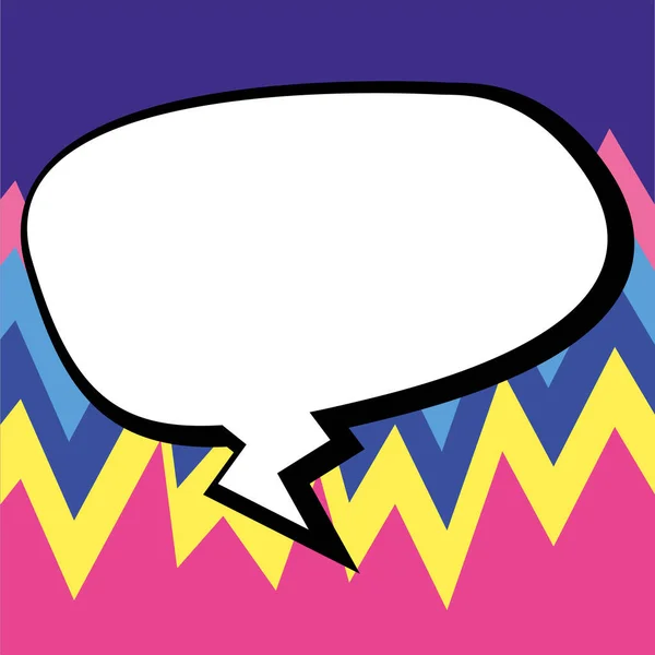 Comic Speech Bubble Bang Shape Representing Business Promotion — Image vectorielle