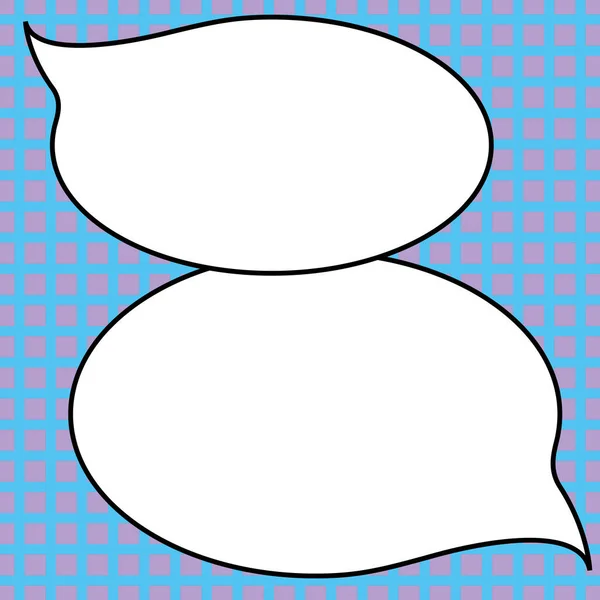 Design Drawing Some Comic Frames Background Speech Bubbles — Stockvector