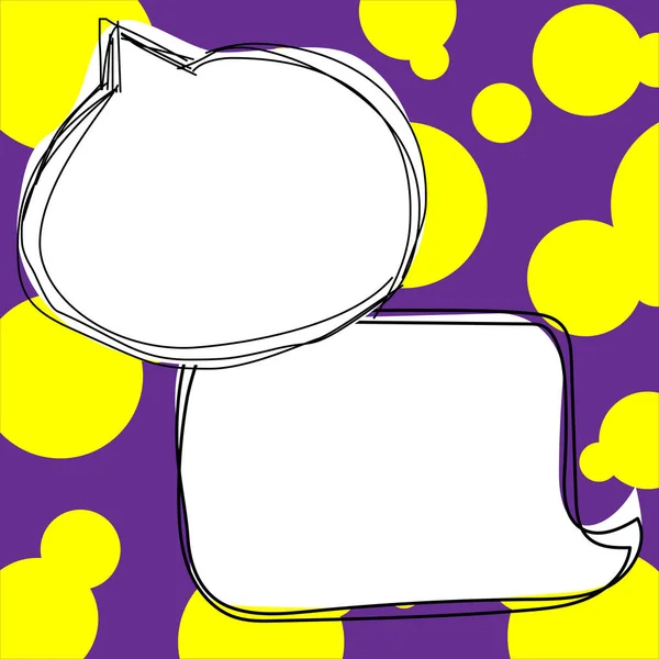 Design Drawing Some Comic Frames Background Speech Bubbles — Vettoriale Stock