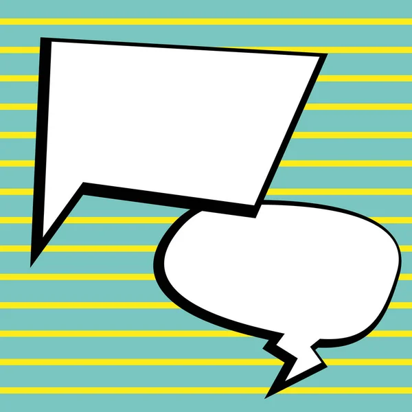 Comic Speech Bubble Bang Shape Representing Business Promotion — Archivo Imágenes Vectoriales