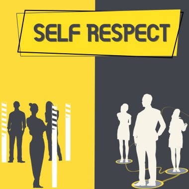 Kavramsal başlık: Kendine Saygı, Kavramsal Fotoğraf Gurur ve Kendine güven Kendini savun