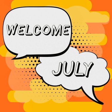 İlham veren metni Hoşgeldiniz Temmuz, İş Genel Bakış Takvimi Yedinci Ay 31. gün Üçüncü Çeyrek Yeni Sezon