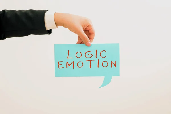 Szöveg Felirat Bemutató Logikai Érzelem Üzleti Ötlet Kellemetlen Érzések Fordult — Stock Fotó