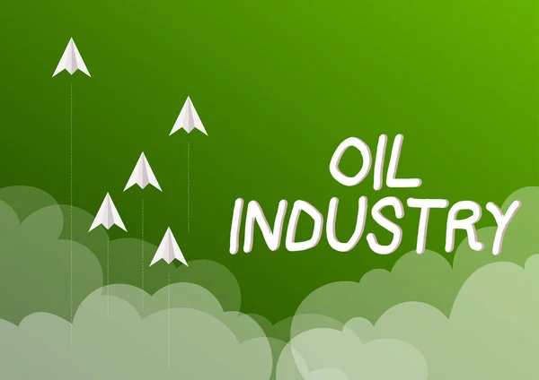 Ispirazione Mostrando Segno Industria Petrolifera Internet Concetto Esplorazione Estrazione Raffinazione — Foto Stock