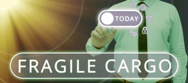 El yazısı metni Kırılabilir Kargo, Kırılabilir Tutma Kelime Dikkatli Kabarcıklı Cam Zararlı Mallar