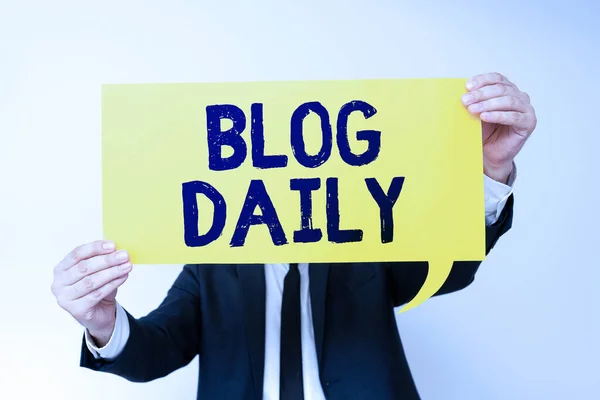 Blog Daily Business Showcase Daily Posting Any Event Internet Media — 스톡 사진