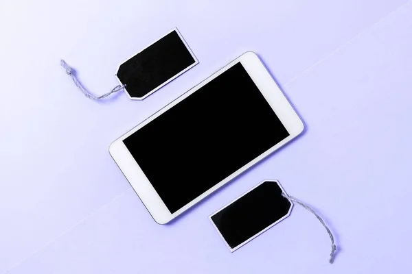 Mobile Phone Screen Important Message Desk — Stock Photo, Image