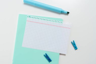 Çoklu Koleksiyon Ofisi Kırtasiye Fotoğrafı Tablo Üzerine Yerleştirildi