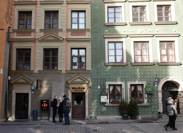 Garantia Polónia Março 2022 Praça Mercado Cidade Velha Rynek Starego — Fotografia de Stock