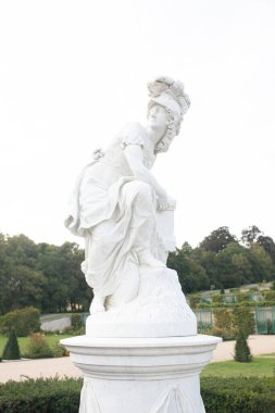 Potsdam, Almanya - 23 Eylül 2022: Sanssouci Sarayı, Sanssouci Parkı, Büyük Frederick 'in yazlık sarayı 