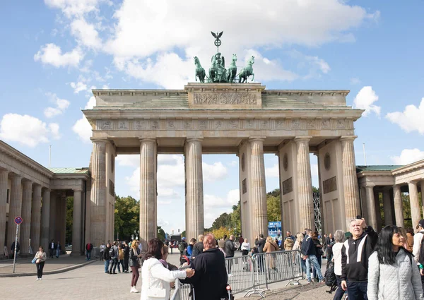 Berli Almanya Eylül 2022 Berlin Deki Brandenburg Kapısı Almanya — Stok fotoğraf