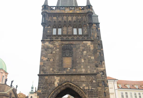 Praga República Checa Octubre 2022 Puerta Del Polvo Casa Municipal — Foto de Stock