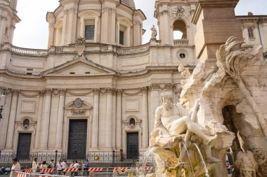 Roma, İtalya - 12.10.22: Piazza Navona, Roma. İtalya