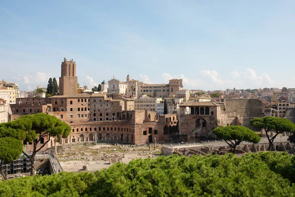 Rome Italië 2022 Romeinse Ruïnes Rome Forum Romeinse Oude Architectuur — Stockfoto