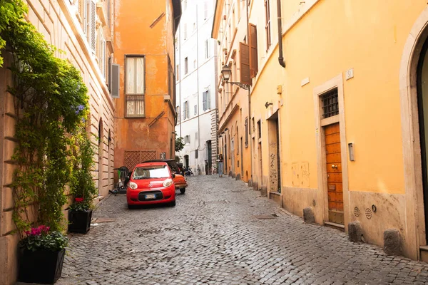 Roma Italia Ottobre 2022 Veduta Della Vecchia Strada Accogliente Roma — Foto Stock