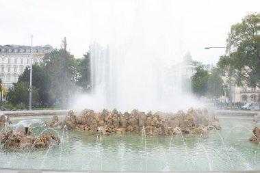 Vienna, AUSTRIA - 14 Ekim 2022 Viyana manzarası.   