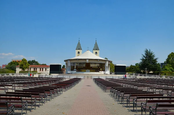 Kyrkan Kulten Mary Medjugorje — Stockfoto