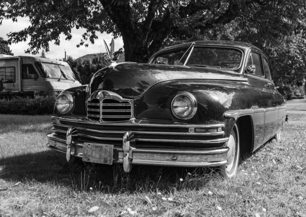 Vintage Packard Negro Coche Una Calle Hope Canadá Octubre 2021 —  Fotos de Stock