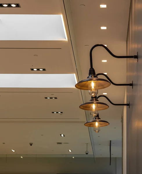 Lámpara Vintage Pared Diseño Interior Moderno Lámpara Pared Vintage Luz —  Fotos de Stock