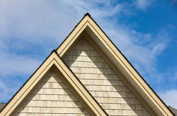 Roof House Facade House Top View Street View Nobody — ストック写真