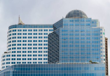 Vancouver şehir merkezi manzarası. Şehir manzarası geçmişi. Vancouver Skyline Kanada şehir merkezi modern soyutlama