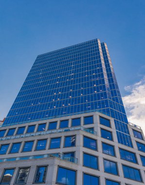Vancouver şehir merkezi manzarası. Şehir manzarası geçmişi. Vancouver Skyline Canada şehir merkezindeki modern soyutlama. Sokak fotoğrafı: 11 Nisan 2022-Kanada