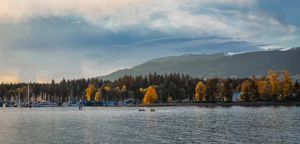 Landscape Stanley Park View Vancouver Harbour British Columbia Canada Travel — стокове фото