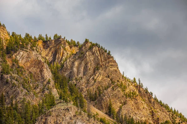 Dramatische Stormwolken Rocky Mountain Hedley Upper Similkameen Een Bewolkte Dag — Stockfoto