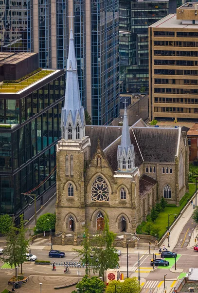 Holy Rosary Cathedral Downtown Vancouver Canada Beautiful Exterior Holy Rosary — 图库照片