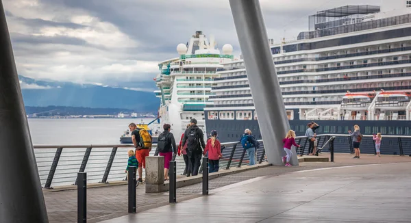 Cruise Ship Vancouver Harbour British Columbia Canada Cruise Ship Parked — Foto Stock