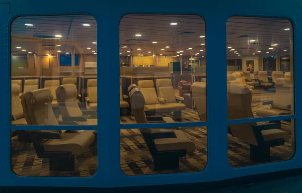 Interior Ferry Ferry Comfort Seats Passengers British Columbia Ferry July — стоковое фото