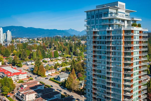 Вид Воздуха Кокитлам Жилые Дома Сделано Большом Ванкувере Британская Колумбия — стоковое фото