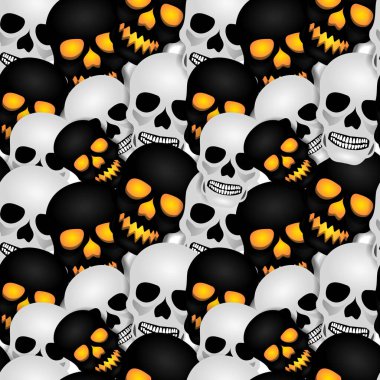 Kusursuz bir insan kafatası tasarımı. Cadılar Bayramı 'nı ve Ölüler Günü' nü kutlamak için tasarlandı. Kumaş, kağıt ve grafik tasarımları üzerine baskı için tasarımlar. modern şablonlar