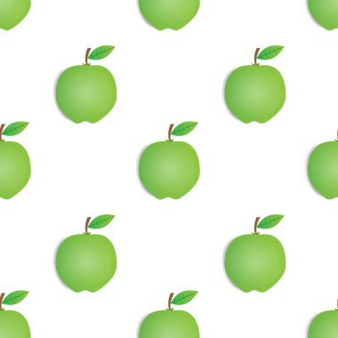 Kusursuz desenli yeşil guava meyve vektör tasarımı. Beyaz arka plan. Duvar kağıdı, arkaplan, kapak, baskı tasarımı ve tasarım ihtiyaçlarınız için tasarım.