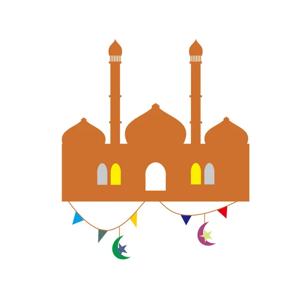 Projeto Vetor Mesquita Abstrato Ícone Mesquita —  Vetores de Stock