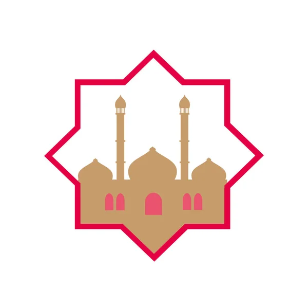 Abstraktes Moscheevektordesign Moschee Ikone — Stockvektor